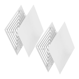 Operitacx 2pcs Windshield Central Air Conditioner Deflector Air Conditioner Baffle Deflector Vent Deflector Air Deflector for Air Conditioner Air Conditioner Shield Cloth White