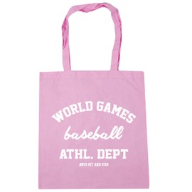 Hippowarehouse World Games Baseball Athl. Dept AW15 Hit and Run Tote Shopping Gym Beach Bag 42cm x38cm, 10 litres