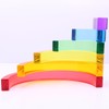 Nabeta Deco 6pcs Building Blocks Rainbow Crystal Acrylic Children Learning