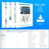 Miuzei Starter Kit Compatible with Arduino Projects with Microcontroller, LCD1602