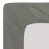 Soroor Bedding & Linen, Microfiber Double Fitted Sheet, Grey Deep