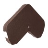 Brown Enviro Tile Ridge Gable End Cap Slate Roof Lightweight