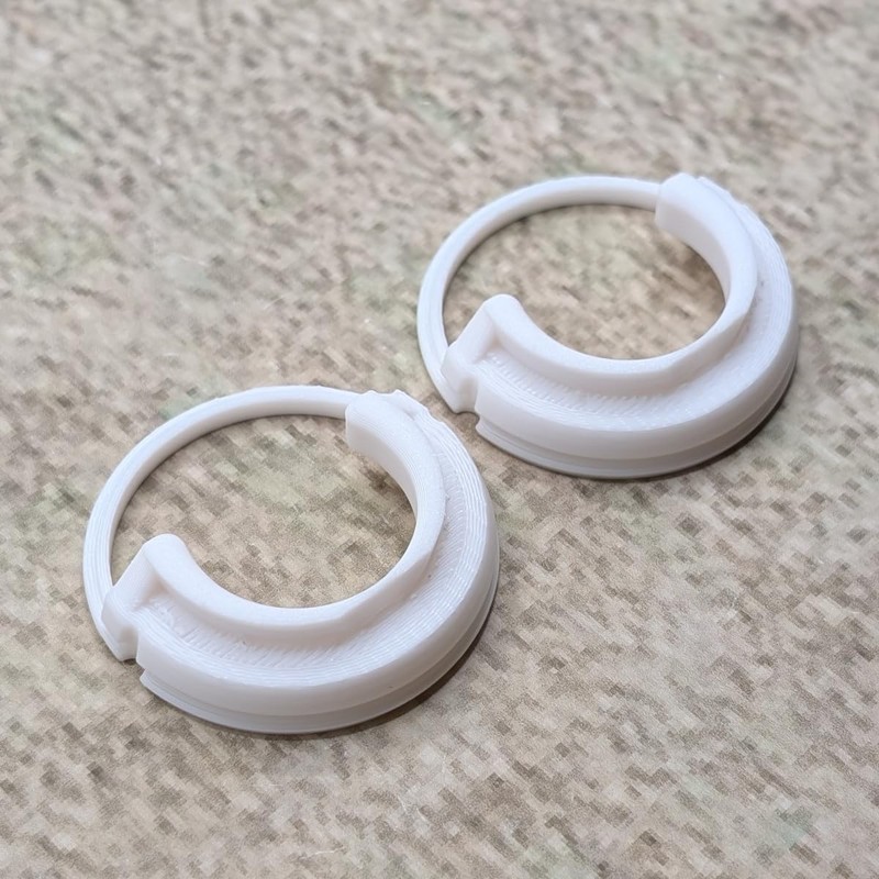 ULEIVA Replacement Clamping Socket, Pack of 2, White, Compatible with