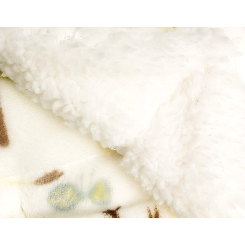 Thro Scarlet Manta de Forro Polar con Estampado de Safari,