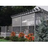 4 ft. x 8 ft. Nantucket Gray Garden Vinyl Lattice