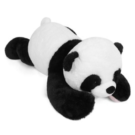 24" Weighted Stuffed Animals, 4.2lb Cute Weighted  Plush Toy Throw Pillows Giant Cuddle Plushies Dolls:_panda