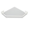 Drill Free Acrylic Bathroom Storage Shelf Space Aluminum Wall Mounted