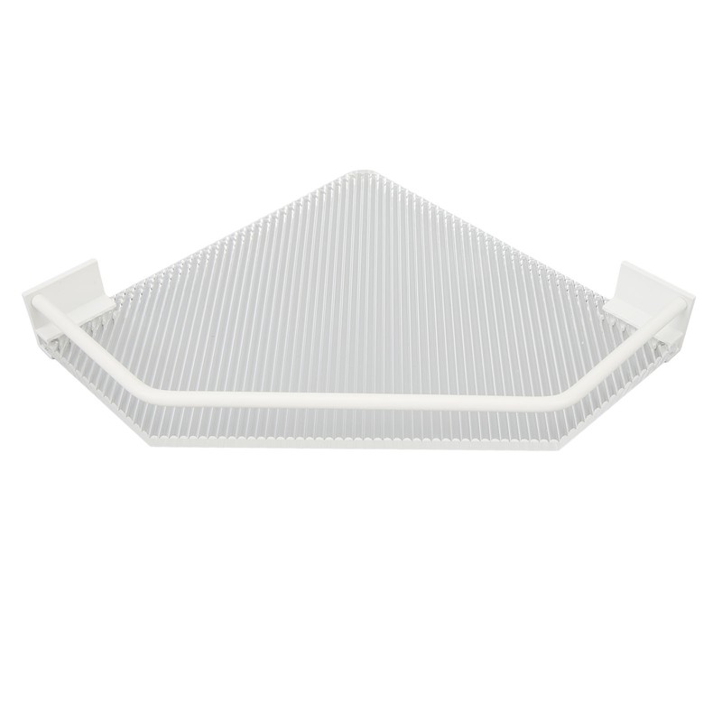 Drill Free Acrylic Bathroom Storage Shelf Space Aluminum Wall Mounted