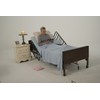 Drive Medical Drive Medical No Gap Deluxe Half Length Side Bed Rails with Brown Vein Finish, Brown Vein, Half Length - 2 Count