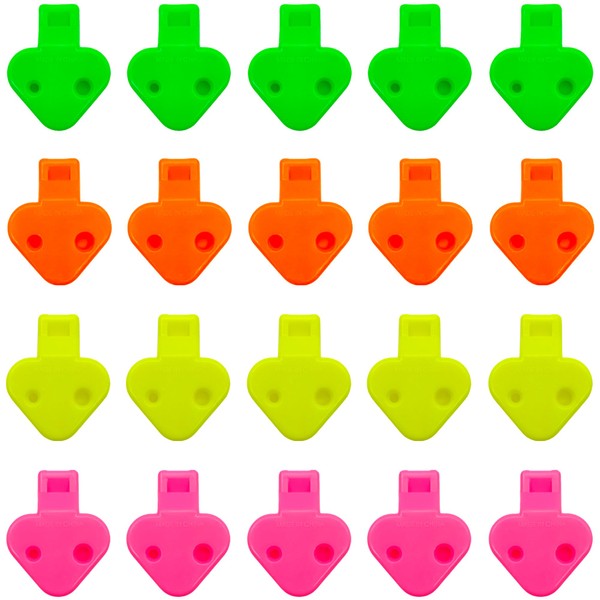 Niuhong 20 Pieces Party Noisemaker Multicoloured Noise Maker Whistles Funny