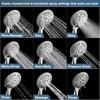 BRIGHT SHOWERS 9 Spray Settings Shower Head with Handheld High