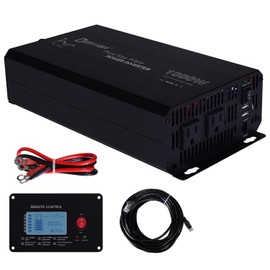 Mighty Max Battery 12V 1000 Watt Pure Sine Wave Inverter Compatible with SLA, Gel, and Lithium (LiFePO4) Batteries
