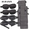 PEARL Plugs: Set of 4 3D Sleep Masks with Earplugs
