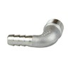 Quickun 304 Stainless Steel Hose Barb Fitting Elbow, 3/8" Barb