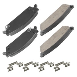 H HENZIKON HIGH-PERFORMANCE For Chevy Silverado Suburban GMC Sierra Yukon XL 1500 Rear Ceramic Brake Pads