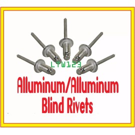 Unbranded/Generic (25 pcs ) All Aluminum Rivet 1/8 x 1/4 Grip Range (AA44)
