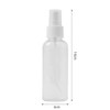 Muellery Spray Bottle Clear Plastic Empty Spray Fine Mist Bottle