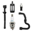 Hoypeyfiy Chain Saw Spark Plug Oil Tube Filters Kit, Replacement