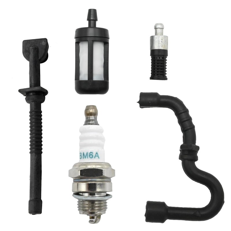 Hoypeyfiy Chain Saw Spark Plug Oil Tube Filters Kit, Replacement