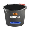 AP Supplies 16L Black Bucket - versatile and durable container