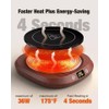 See Description Coffee Warmer, New 4.4-In Heating Surface, 5 Temp