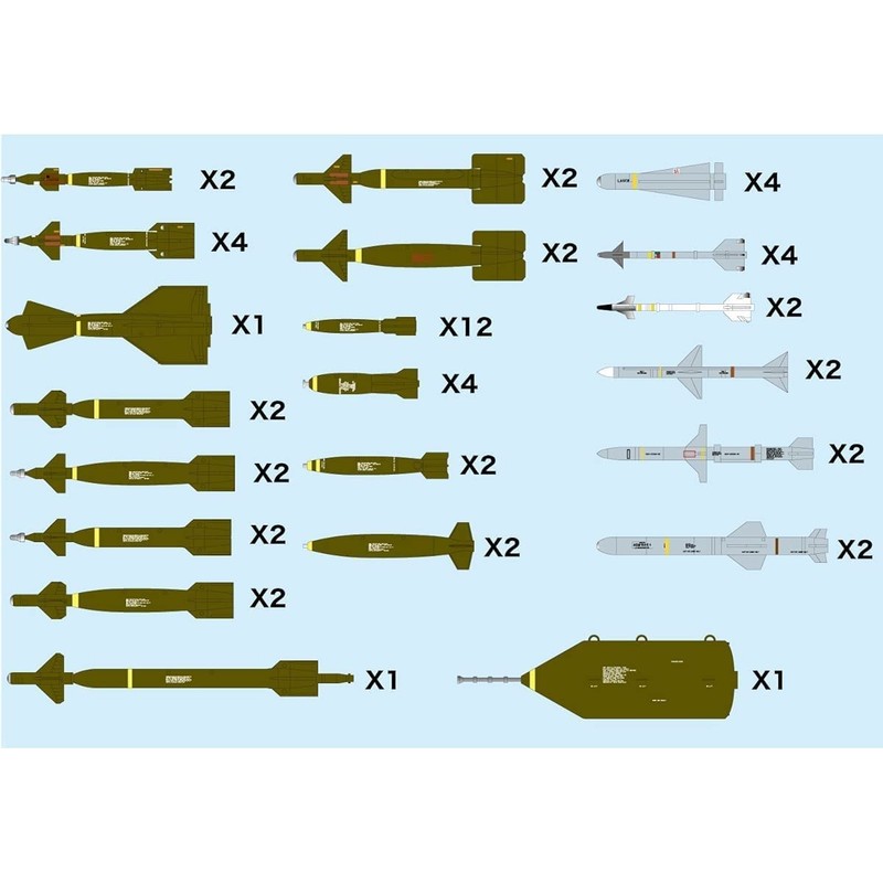 Platz AW-2 1/144 Aviation Weapon Series Weapon Set 2, Guide
