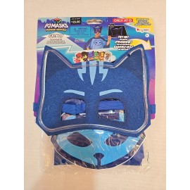 PJ Masks Catboy Accessory Kit LIGHT UP MASK, Cape & Logo Patch Costume Dress Up