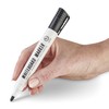 Magnetic Innovations Pack of 10 Black Dry Wipe Whiteboard Marker