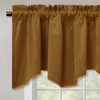 StangH Gold Brown Velvet Valance for Kitchen Luxury Blackout Rod