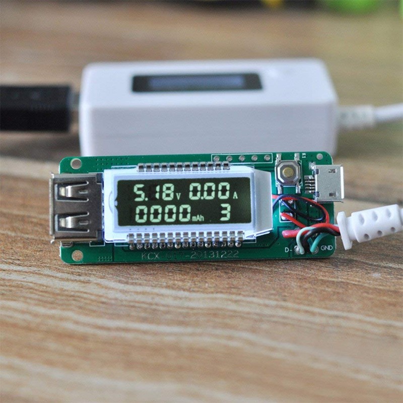 ARCELI White Tail LCD Backlight LCD Digital Display USB Ammeter