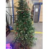 6FT Christmas Tree Metal Stand holly berry pine cone 6white/6yellow