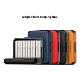 Storage Box for iQOS Heets and Accessories, PU Leather Case Traveling Cover Protective Pouch Bag (Black)
