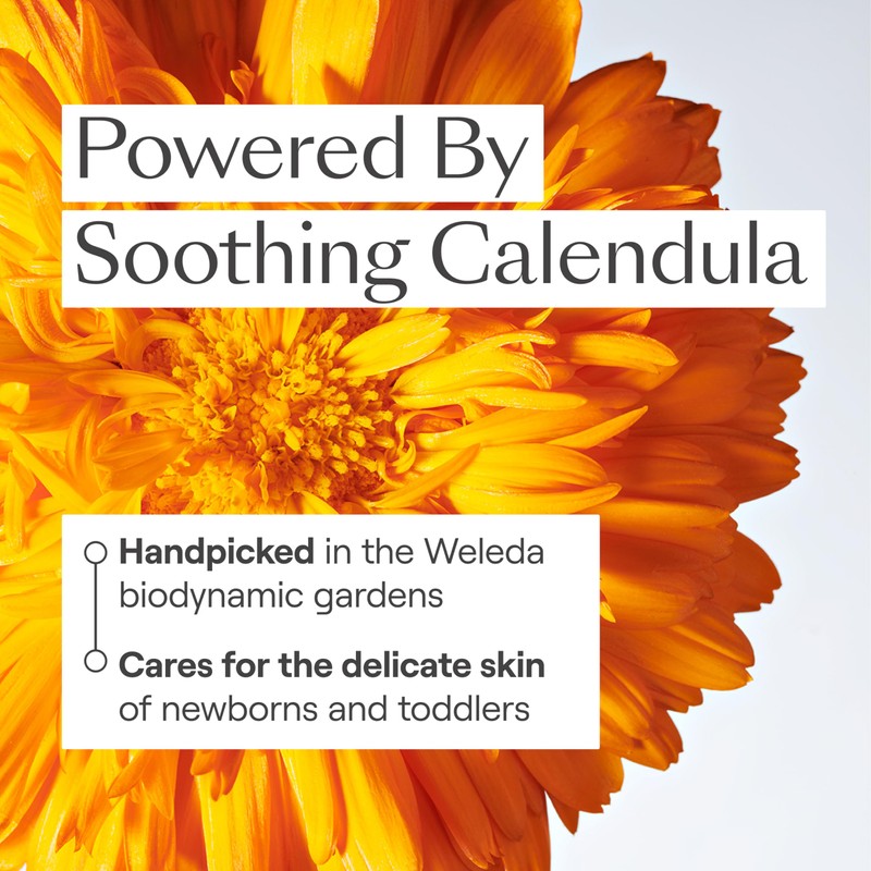 Weleda Baby Calendula 2-in-1 Gentle Shampoo and Body Wash, 6.8