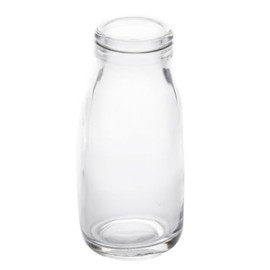 American Metalcraft GMB6 Glass Milk Bottle, 6 oz. (CAP6 Sold Separately)