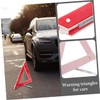 BUGUUYO 2pcs Foldable Warning Triangle Reflective Sign for Vehicles High