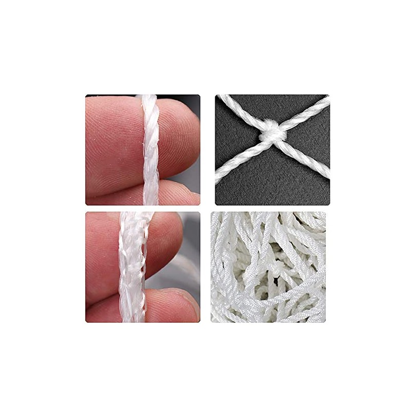 lyrlody Durable polypropylene fibre football nets, replacement nets for football