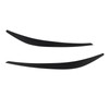 Black Headlight Eye Lid Cover Styling Trim Eyebrows Decoration Replacement
