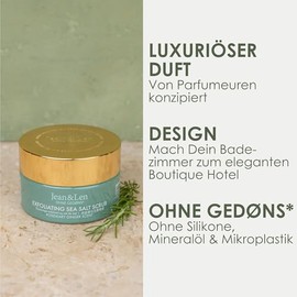 Jean & Len Exfoliating Sea Salt Scrub Rosemary & Ginger 300g