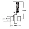 DERNORD 2 Inch Tri Clamp Sanitary Butterfly Valve, Pneumatic Actuator