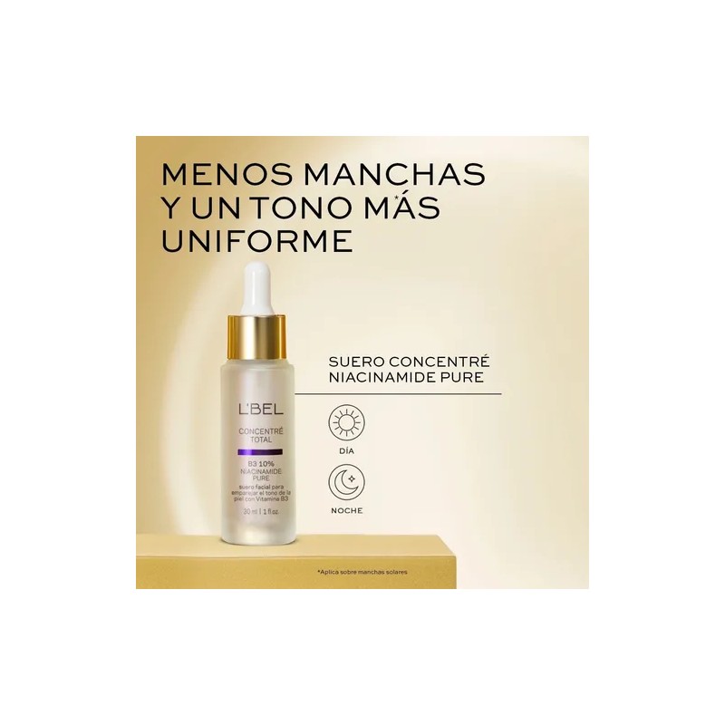 Concentre Serum Facial B3 Niacinamida Pura Antimanchas Lbel