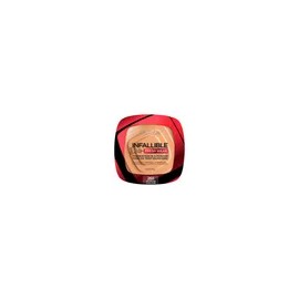 L'Oréal Paris Infallible 24H Fresh Wear, Base de Maquillaje en Polvo con SPF 25+, Alta Cobertura con Acabado Mate, Larga Duración y Control de Brillo, Tono 260 Golden Sun