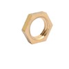 Sourcingmap 12 Pcs 1/8BSP Female Thread Brass Hex Nut Pipe