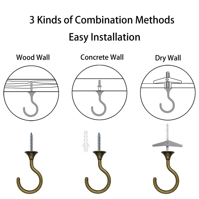 diplambr Swag Hook Heavy Duty Ceiling Hook with Hardware for