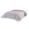 Todocama Microfibre duvet cover for extra soft feel (light grey,