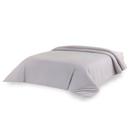 Todocama Microfibre duvet cover for extra soft feel (light grey, for beds 80/90-150 x 220 cm).