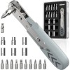 AXTH 17in1 Right Angle Ratcheting Screwdriver Set, [Bearing Steel] 36-Tooth