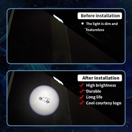 2PCS LED Car Door Projector Courtesy Lights Ghost Shadow Welcome Lamp Compatible with Land Cruiser 200 300 lc200 lc300 2012-2022 Accessories (lc200 lc300 2012-2022)