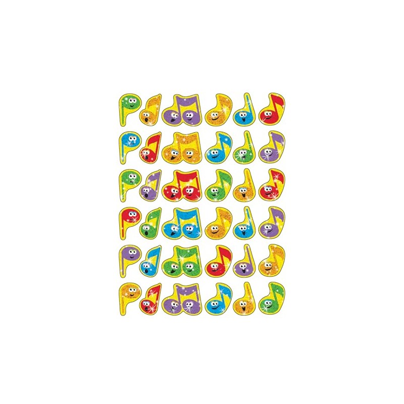 Trend Merry Music Sparkle Stickers, Classroom Incentives, 72 Count