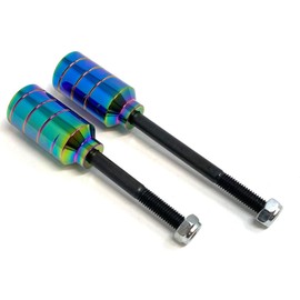 Team Dogz Colour Chrome Scooter Stunt Pegs - Pack of 2 (Rainbow)
