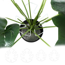 4PCS Monstera Plant Support,Monstera Plant Stem Support,Durable Plant Support Stakes for Indoor Plants, Reusable Plant Accessories Indoor,Provide Good Plant Support(White)